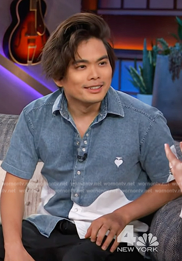 Shin Lim’s two-tone shirt on The Kelly Clarkson Show