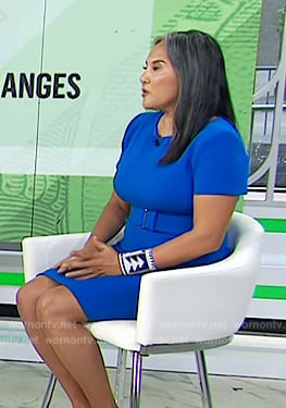 Shinobu Hindert’s blue belted dress on Today