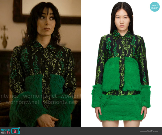 Shutung Qiu Floral Jacket worn by Sofia Falcone (Cristin Milioti) on The Penguin