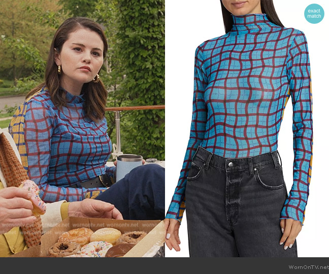 Simon Miller Wendel Geometric Mesh Top worn by Mabel Mora (Selena Gomez) on Only Murders in the Building
