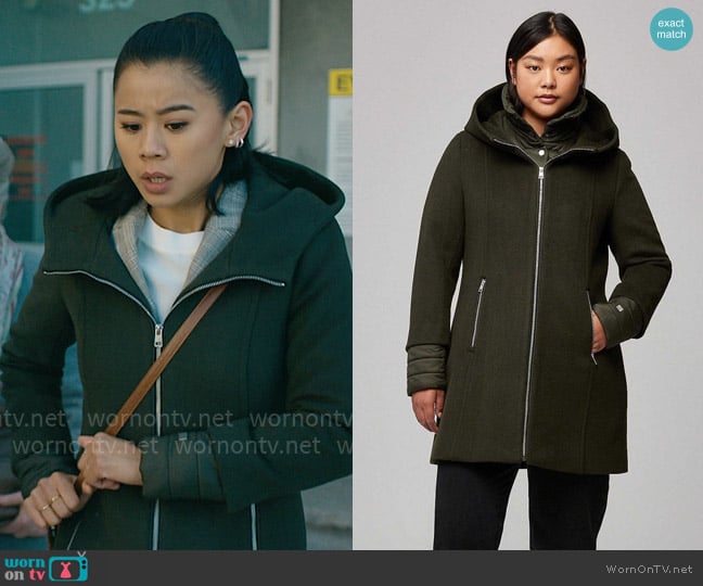 Soia & Kyo Rooney-N Coat worn by Sarah Franklin (Leah Lewis) on Matlock