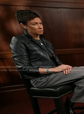 Stephanie’s leather jacket on Today