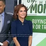 Stephanie Ruhle’s navy collared knit dress on Today
