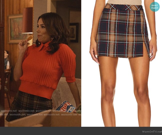 Steve Madden Cameron Skirt worn by Eva Longoria (Eva Longoria) on Only Murders in the Building