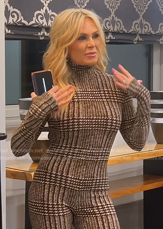 Tamra’s plaid jumpsuit on The Real Housewives of Orange County