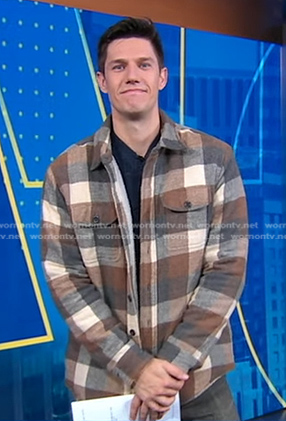 Trevor Ault’s plaid shirt on Good Morning America