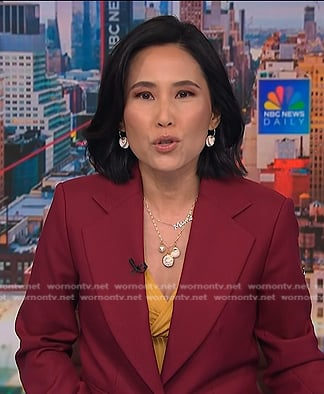 Vicky’s red blazer and pant suit on NBC News Daily