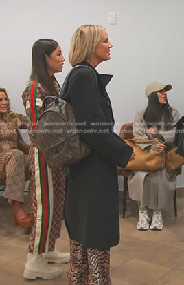 Whitney’s tiger print shirt and pants on The Real Housewives of Salt Lake City
