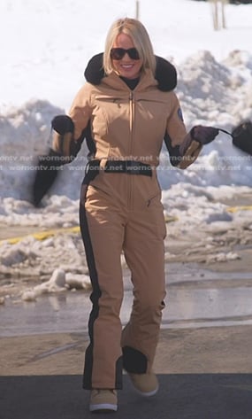 Whitney’s beige ski suit on The Real Housewives of Salt Lake City