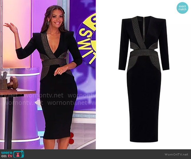 Zhivago Go Your Own Way Midi-Dress worn by Alexis Gaube on The Price is Right