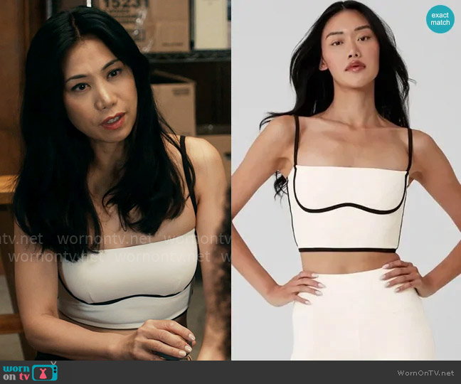 Alo Yoga Airbrush Streamlined Tank worn by Melody Bayani (Liza Lapira) on The Equalizer