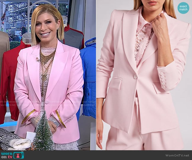 Generation Love Aimee Crepe Blazer in Ballet Slipper worn by Jill Martin on Today