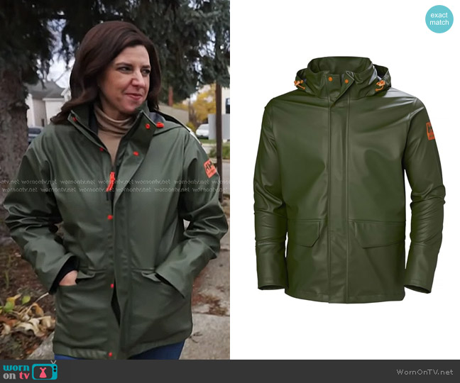 Helly-Hansen Gale Waterproof Rain Jacket with Adjustable Packable Hood in Collar