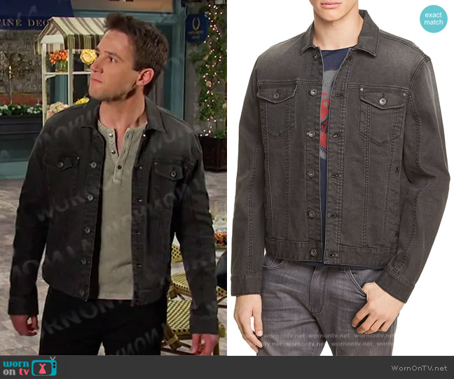 John Varvatos Denim Trucker Jacket worn by JJ Deveraux (Casey Allen Moss) on Days of our Lives