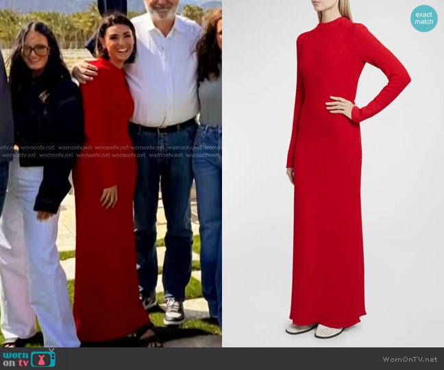 Proenza Schouler Lara Boucle Dress worn by Bronwyn Newport on The Real Housewives of Salt Lake City
