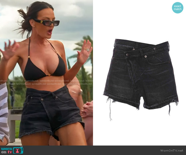 R13 Cross Over Shorts worn by Lisa Barlow on The Real Housewives of Salt Lake City