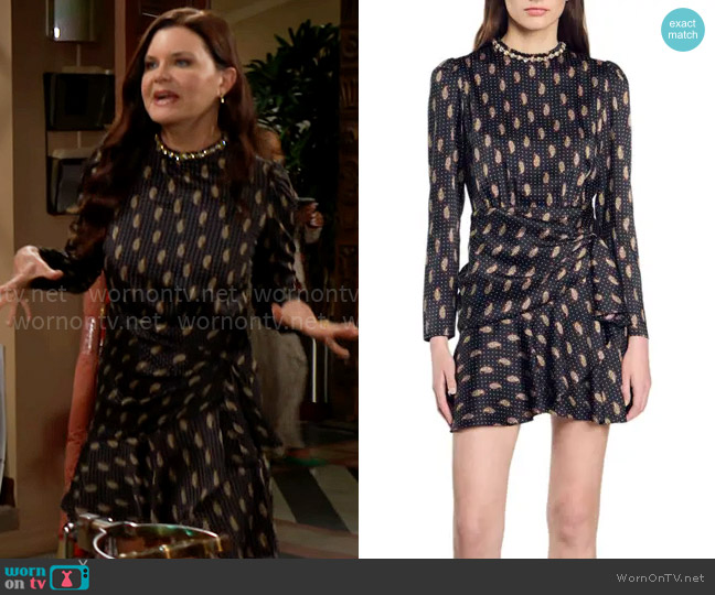 Sandro Griselda Dress worn by Katie Logan (Heather Tom) on The Bold and the Beautiful