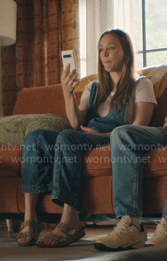 Ava’s denim overalls on Based on a True Story