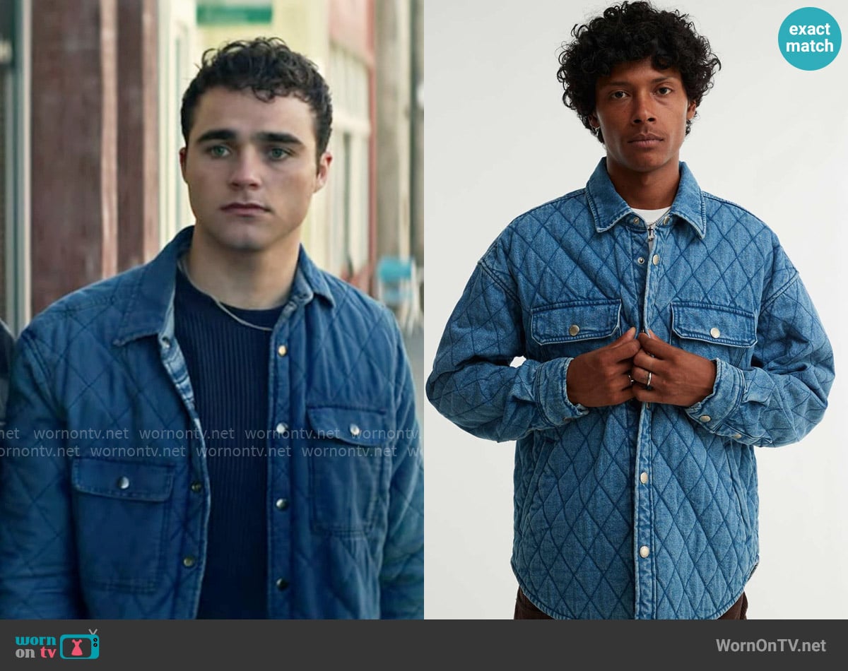 BDG Denim Quilted Shirt Jacket worn by Jonathan Kent (Michael Bishop) on Superman and Lois