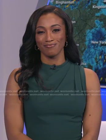 Brittany’s green sleeveless dress on Good Morning America