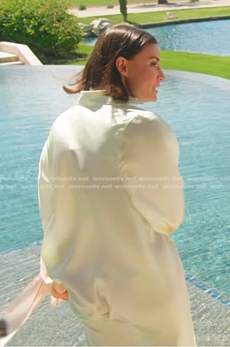 Bronwyn’s green ombre shirtdress on The Real Housewives of Salt Lake City