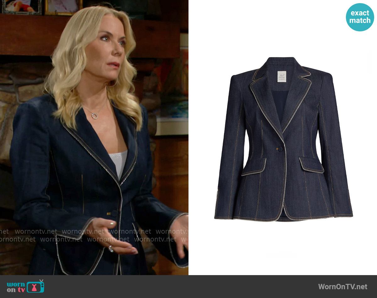 Cinq a Sept Danicka Blazer worn by Brooke Logan (Katherine Kelly Lang) on The Bold and the Beautiful