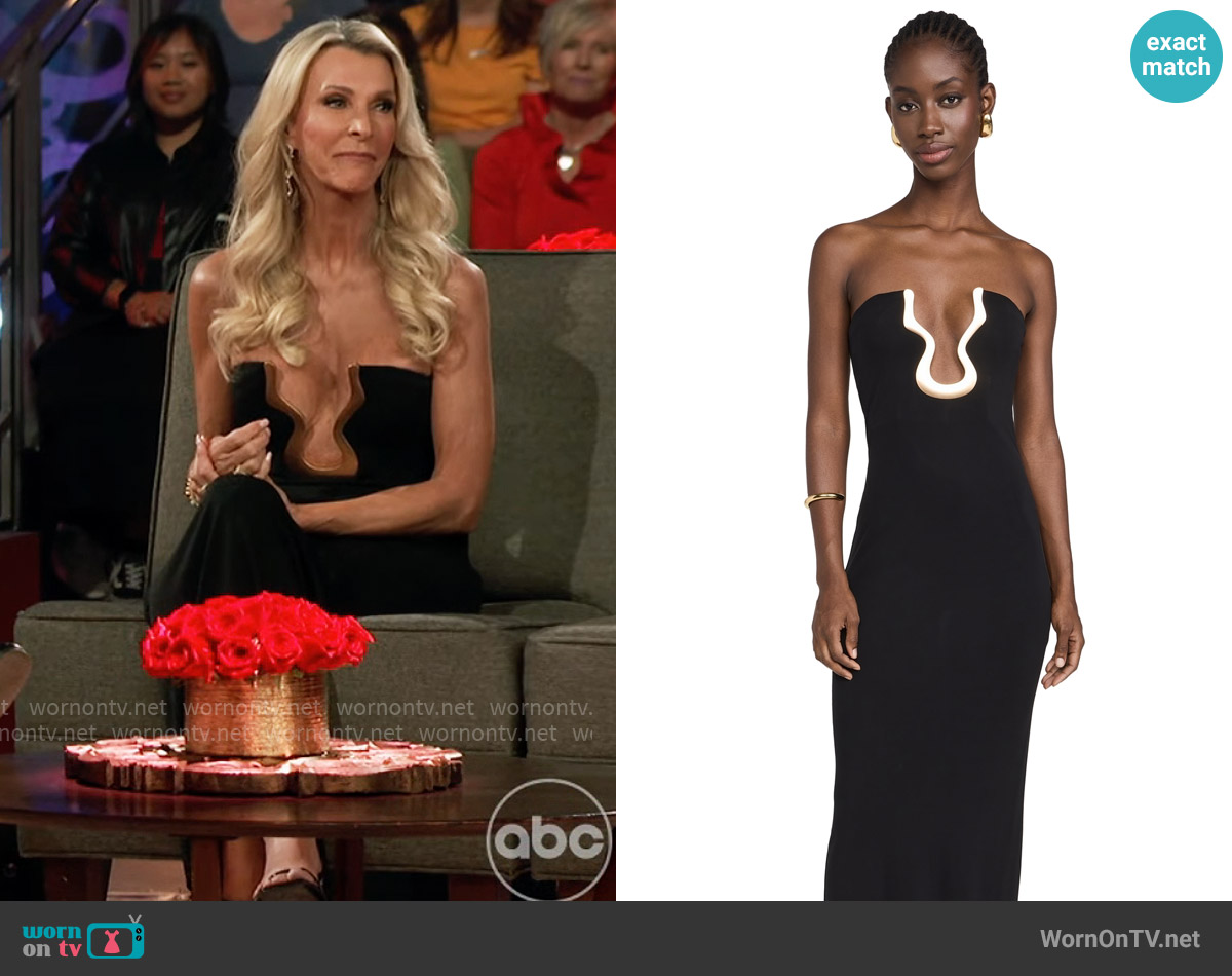 Cult Gaia Abril Gown worn by Joan Vassos on The Golden Bachelorette