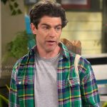 Dave’s green plaid shirt on The Neighborhood