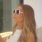 Dorit’s white sunglasses on The Real Housewives of Beverly Hills