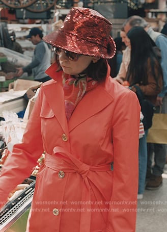 Elsbeth’s red coat on Elsbeth