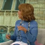 Gayle King’s blue knit midi dress on CBS Mornings