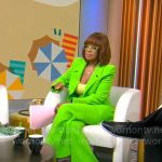 Gayle King’s lime green suit on CBS Mornings