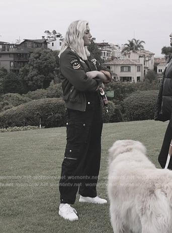 Gina’s green patch jacket and cargo pants on The Real Housewives of Orange County