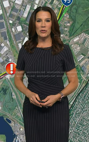 Heather’s pinstripe dress on Good Morning America