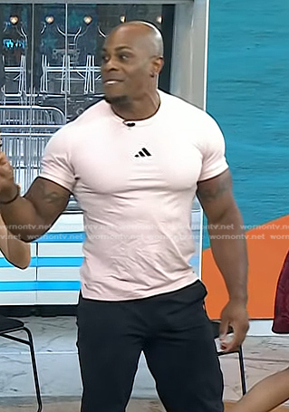 James McMillan’s pink logo print tee on Today