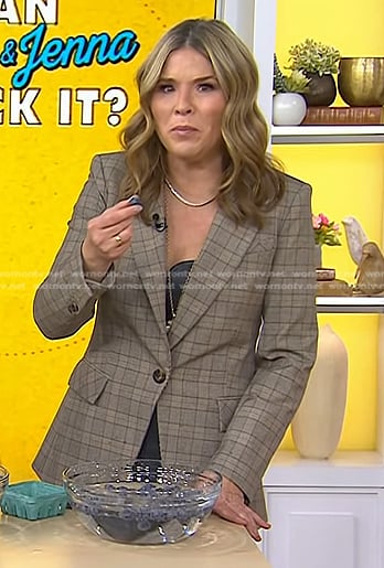 Jenna’s grey plaid blazer on Today