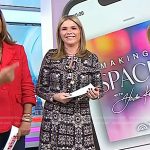 Jenna’s grey printed cardigan and skirt on Today