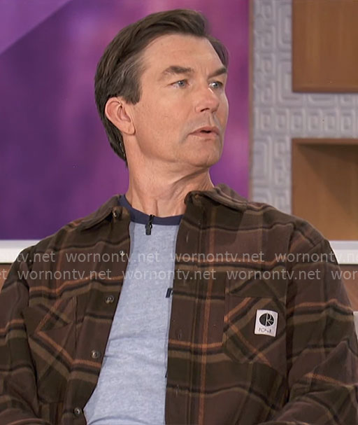 Jerry’s brown plaid shirt on The Talk