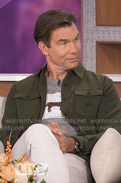 Jerry’s dog graphic t-shirt on The Talk