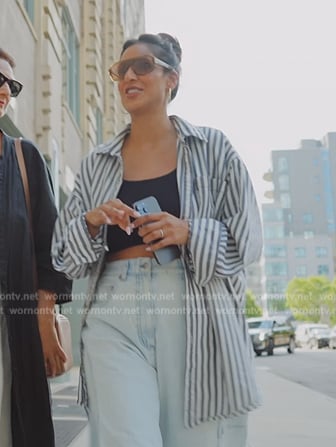 Jessel’s striped shirt on The Real Housewives of New York City