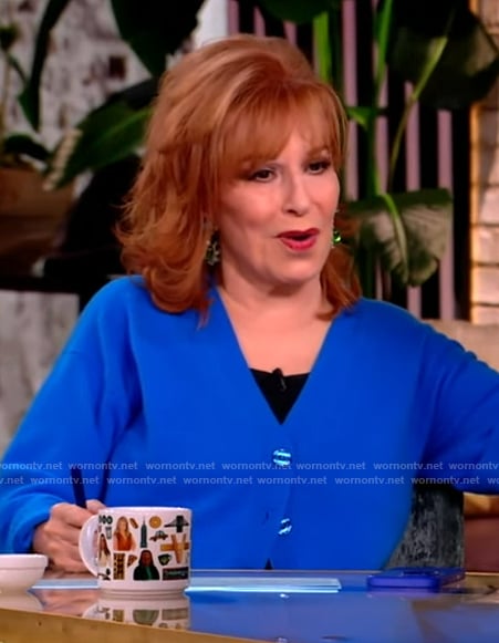 Joy’s blue cardigan on The View