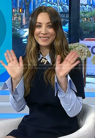 Kaley Cuoco’s M letter necklace on Today