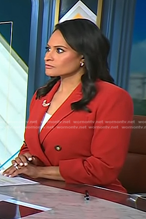 Kristen’s red blazer on Today