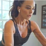 Kyle’s black layered sports bra top on The Real Housewives of Beverly Hills