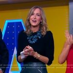 Lara’s zip pocket leather pencil skirt on Good Morning America