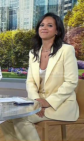 Laura’s yellow blazer and pants on Today