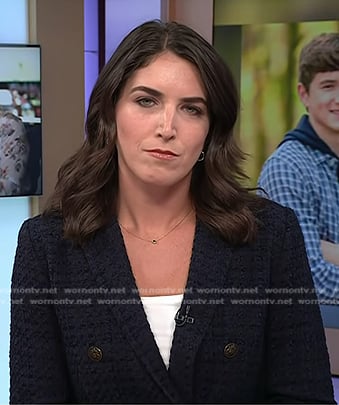 Liz Kreutz’s navy tweed blazer on Today