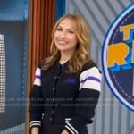 Lori’s black varsity jacket on Good Morning America