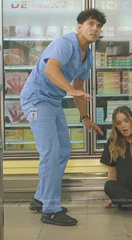 Lucas’s black sneakers on Greys Anatomy