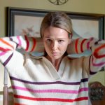 Lyla’s striped polo sweater on Chicago Fire
